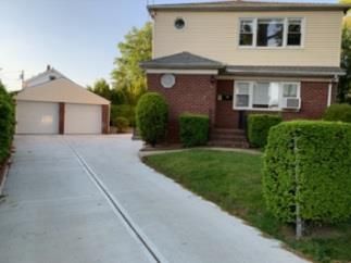 Backyard, Detached Garage, Exterior, Facade, Brick Facade, Split Level