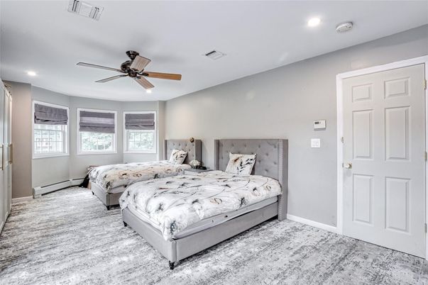 Bedroom, Interior, Recessed Lighting