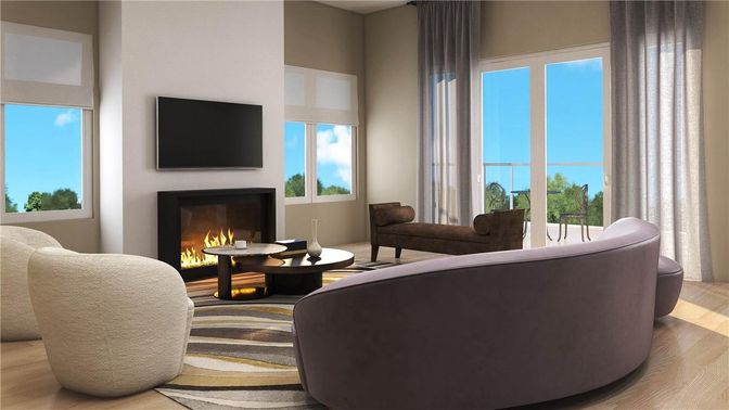 Fireplace, Interior, Living room, Water, Wood Texture Flooring