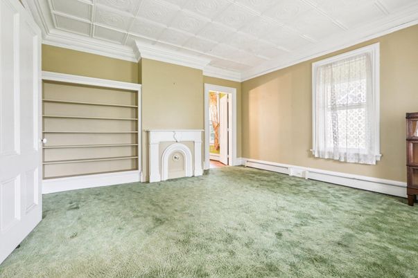 Empty room, Fireplace, Interior
