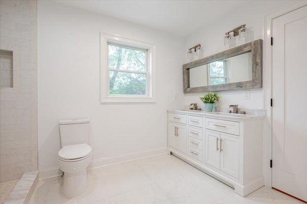 Bathroom, Dual Sink Vanities, Interior, Marble
