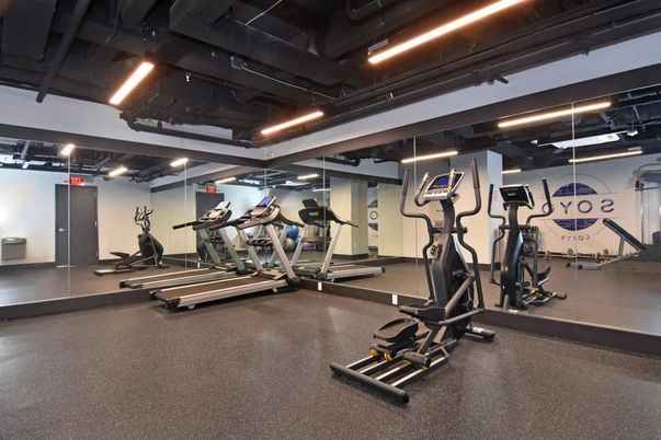 Fitness Equipment, Interior, Recessed Lighting