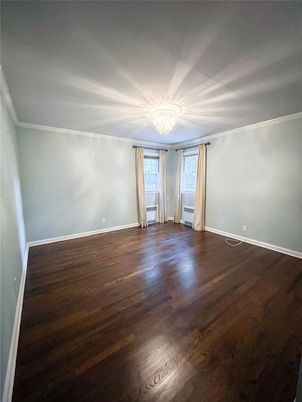 Chandelier, Empty room, Interior, Wood Texture Flooring