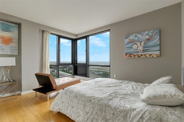 Bedroom, Interior, Water, Wood Texture Flooring