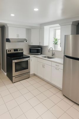 Interior, Kitchen, Recessed Lighting, Stainless Steel Appliances