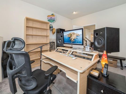 Home Office, Interior, Recessed Lighting