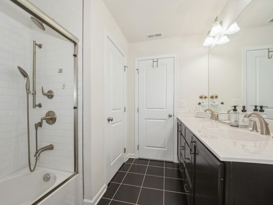 Bathroom, Dual Sink Vanities, Glass Shower, Interior