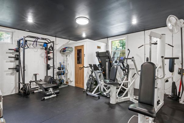 Fitness Equipment, Gym, Interior, Recessed Lighting