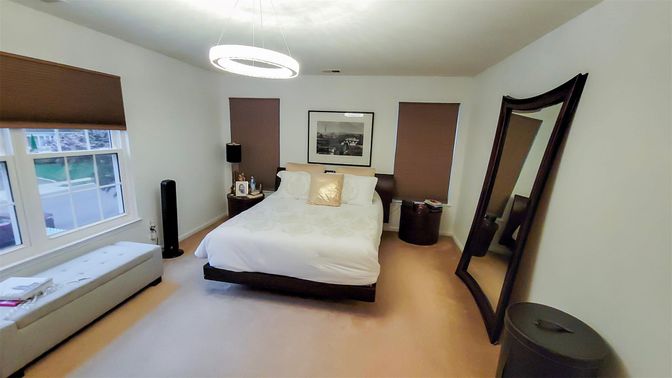 Bedroom, Interior, Pendant Lights