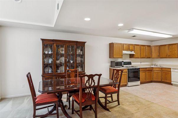 Dining room, Interior, Kitchen, Recessed Lighting