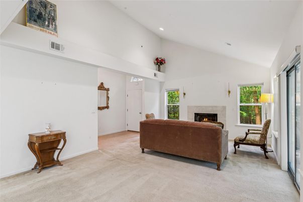 Fireplace, Interior, Living room, Recessed Lighting