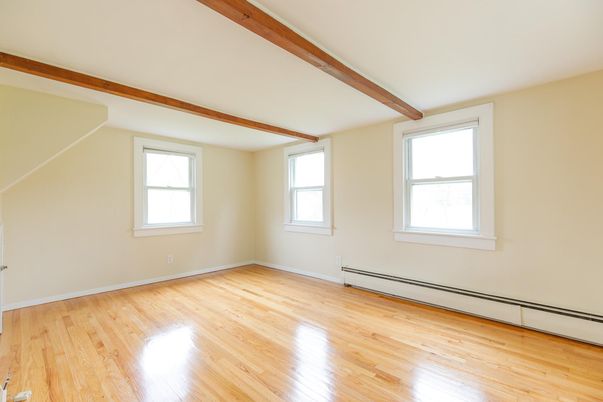 Empty room, Interior, Wooden Beams, Wood Texture Flooring