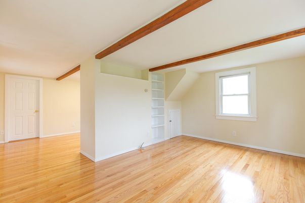 Empty room, Interior, Wooden Beams, Wood Texture Flooring
