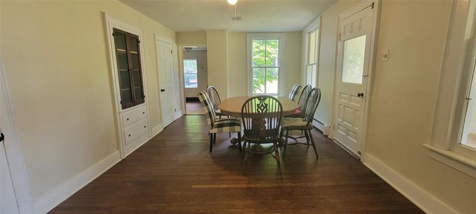 Dining room, Interior, Wood Texture Flooring