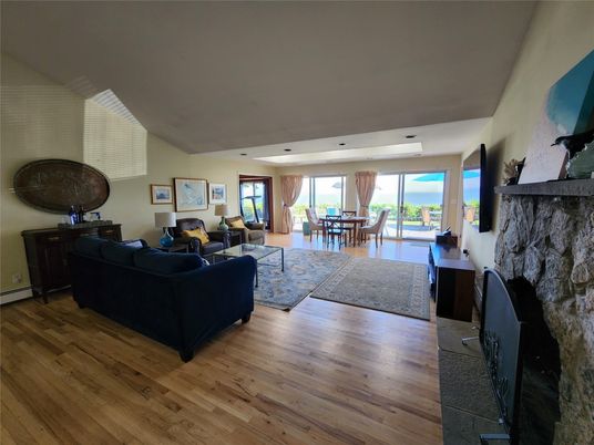 Dining room, Fireplace, Interior, Living room, Wood Texture Flooring