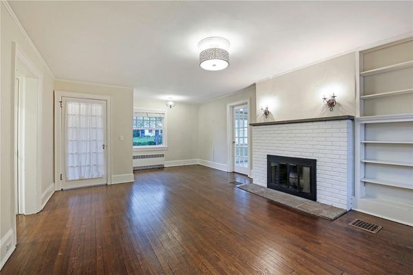 Empty room, Fireplace, Interior, Wood Texture Flooring