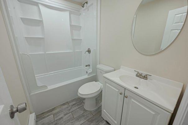 Bathroom, Interior, Wood Texture Flooring