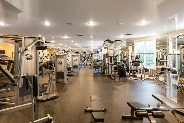 Fitness Equipment, Gym, Interior, Recessed Lighting