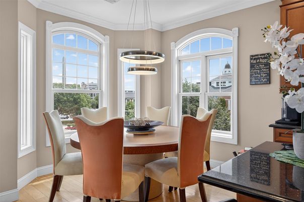 Dining room, Interior, Pendant Lights