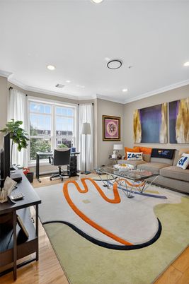 Home Office, Interior, Living room, Recessed Lighting, Wood Texture Flooring