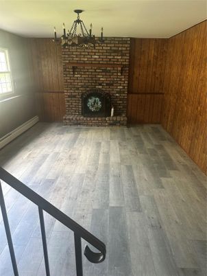 Fireplace, Interior, Wooden Walls