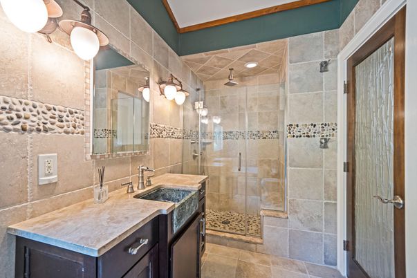 Bathroom, Glass Shower, Interior