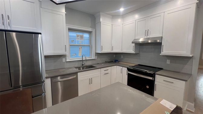 Interior, Kitchen, Recessed Lighting, Stainless Steel Appliances