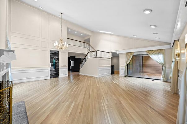 Chandelier, Interior, Recessed Lighting, Wood Texture Flooring