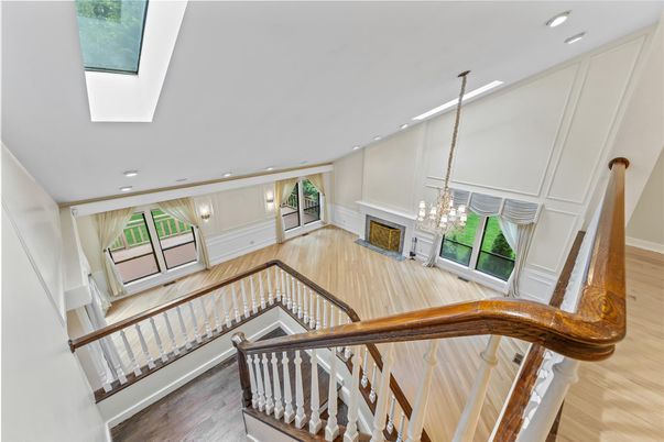 Chandelier, Interior, Recessed Lighting, Wood Texture Flooring