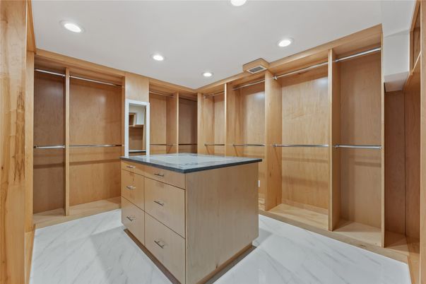 Interior, Marble, Recessed Lighting, Walk-in Closets, Wooden Walls