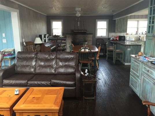 Dining room, Fireplace, Interior, Kitchen, Living room, Wood Texture Flooring