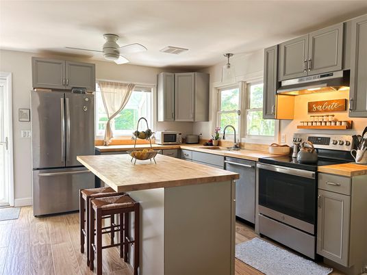 Interior, Kitchen, Wood Texture Flooring