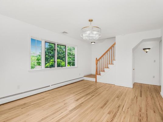 Chandelier, Empty room, Interior, Wood Texture Flooring