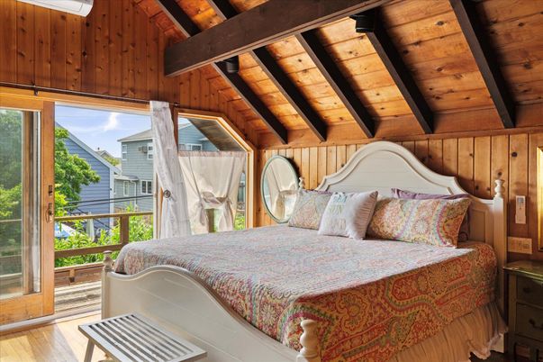 Bedroom, Interior, Wooden Beams, Wooden Ceilings, Wood Texture Flooring, Wooden Walls