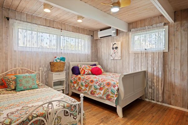 Bedroom, Interior, Wooden Ceilings, Wood Texture Flooring, Wooden Walls