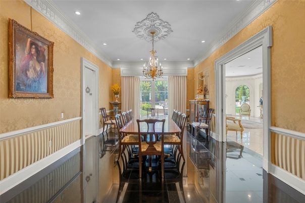 Chandelier, Dining room, Interior, Recessed Lighting