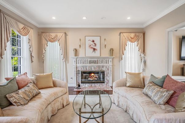 Fireplace, Interior, Living room, Recessed Lighting