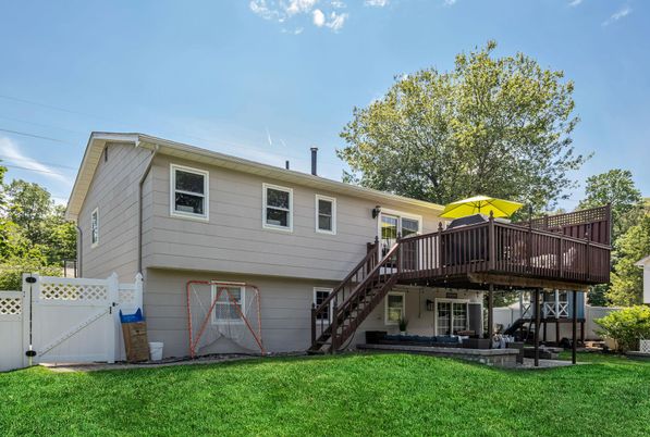 Attached, Backyard, Exterior, Facade, Raised Ranch