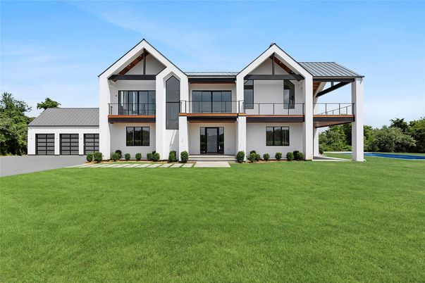 Attached, Backyard, Exterior, Facade, Farmhouse