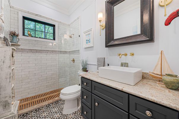 Bathroom, Glass Shower, Interior