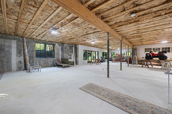 Fitness Equipment, Interior, Stone Walls, Wooden Beams, Wooden Ceilings