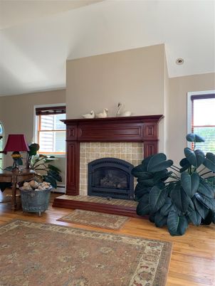 Fireplace, Interior, Wood Texture Flooring
