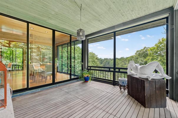Interior, Sun Room, Wood Texture Flooring