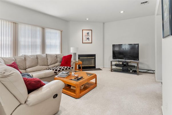 Fireplace, Interior, Living room, Recessed Lighting