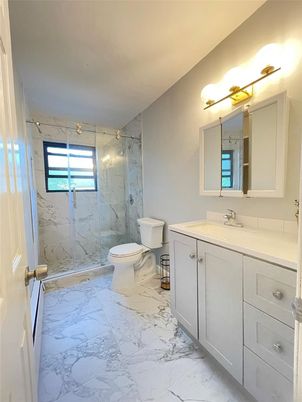 Bathroom, Glass Shower, Interior, Marble, Marble Walls