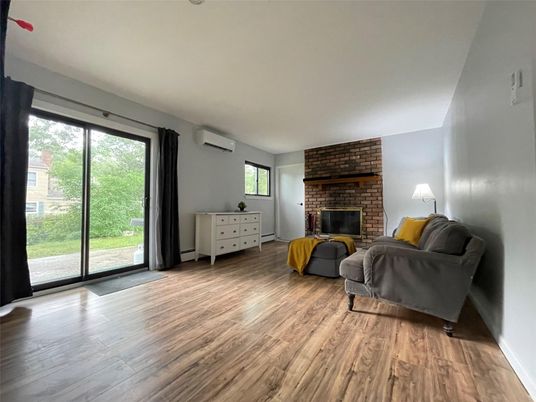 Fireplace, Interior, Stone Walls, Wood Texture Flooring