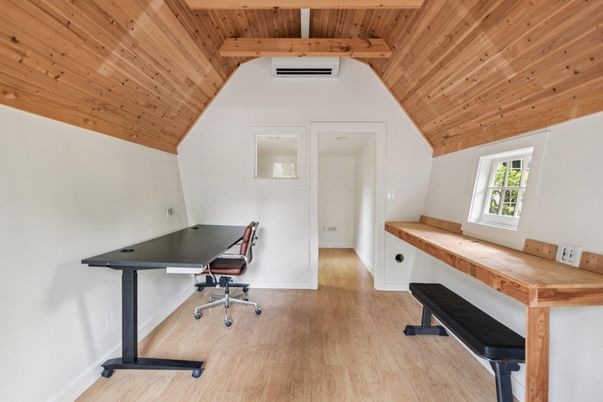 Game Room, Interior, Wooden Beams, Wooden Ceilings, Wood Texture Flooring