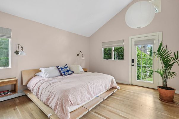Bedroom, Interior, Wood Texture Flooring