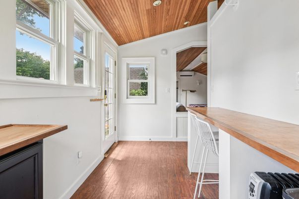 Interior, Recessed Lighting, Wooden Ceilings, Wood Texture Flooring
