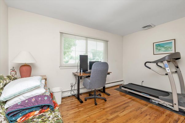 Bedroom, Fitness Equipment, Home Office, Interior, Wood Texture Flooring